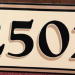 metal print address sign